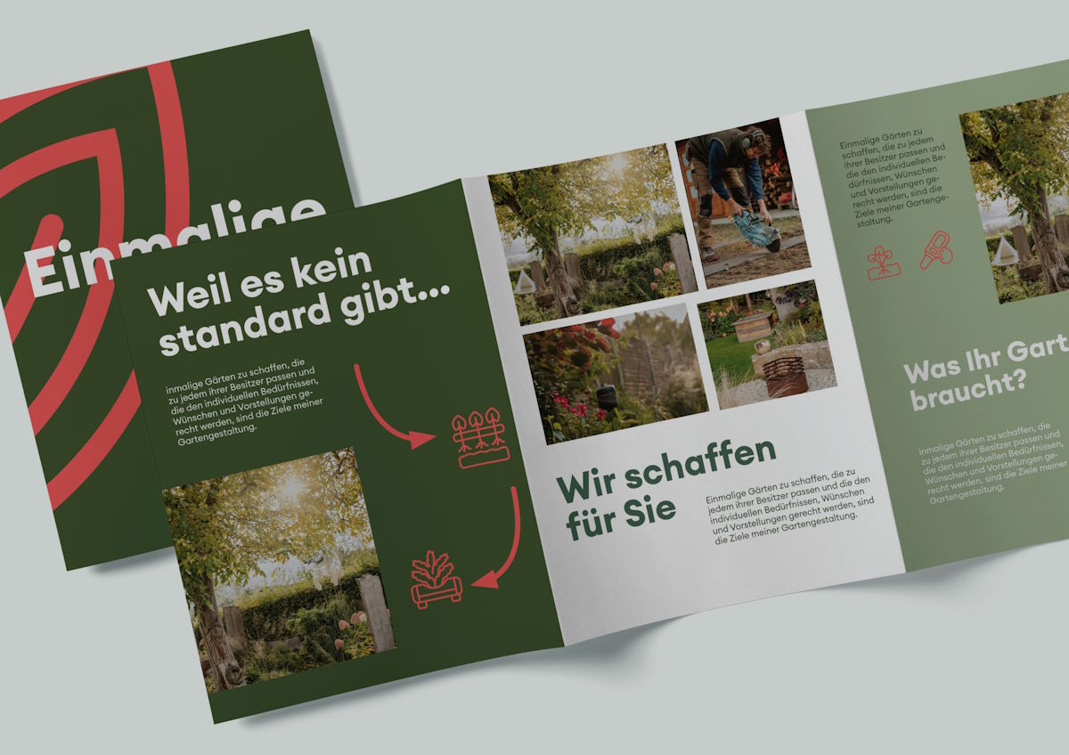 Referenz Gartengestaltung Michael | Flyer